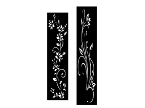File thiết kế cnc vách cổng hoa lá