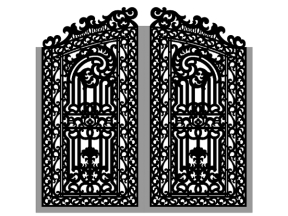 File thiết kế cổng 2 cánh mới nhất