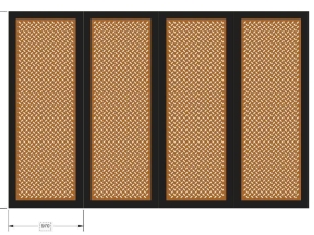 File thiết kế cổng cnc 4 cánh và 1 cánh
