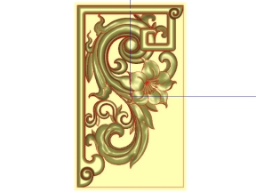 File thiết kế Hoa góc CNC Hoa lá tây đẹp tinh xảo