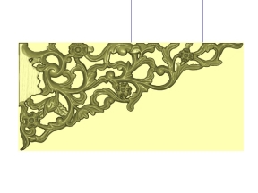 File thiết kế Hoa góc đẹp CNC Hoa lá tây