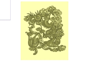 File thiết kế Hoa văn Rồng Phượng CNC gỗ đẹp mắt