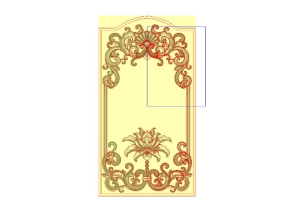 File thiết kế Huỳnh cửa gỗ CNC đẹp trên Jdpaint 3D