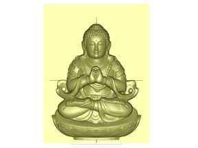 File thiết kế Mẫu CNC Phật Tổ thiền 3D Jdp