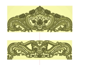 File thiết kế mẫu giường hoa hồng tân cổ điển