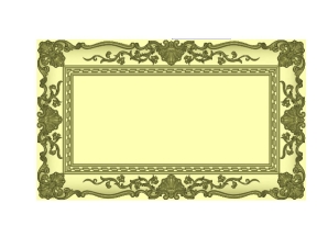 File thiết kế Mẫu khung tranh CNC họa tiết Hoa lá tây