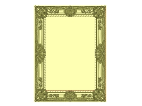 File thiết kế Mẫu khung tranh gỗ họa tiết Hoa lá tây đẹp