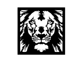 File trang trí họa tiết con hổ cắt cnc