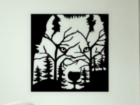 File tranh 2D sói rừng