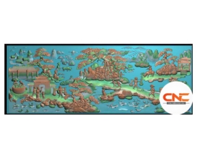 File Tranh đồng quê cnc jdp