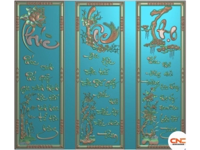File tranh phúc lộc thọ cnc