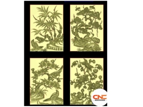 File tứ quý cnc thiết kế jdp đẹp