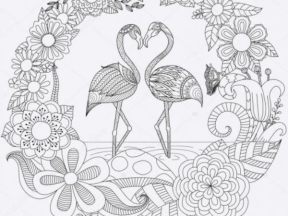 Flamingo love heart zen - CNC File - Files for 3Axis machines & More