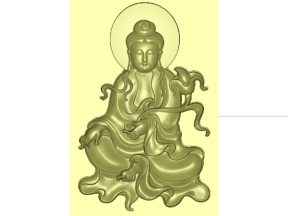 Free File thiết kế Mẫu CNC Phật Quan Âm 3D