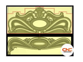 Giường hoa lá tây cnc file jdp