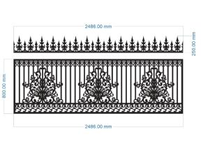 Hàng rào bản vẽ cnc đẹp nhất dxf