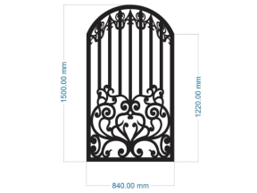 Hàng rào cắt cnc model dxf