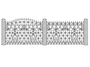 Hàng rào cnc file corel đẹp