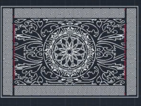 Hàng rào hoa văn đẹp cnc model dxf