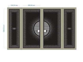Hồ sơ cnc cổng 4 cánh mới