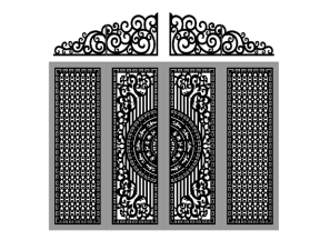 Hồ sơ cnc cổng 4 cánh mới nhất năm