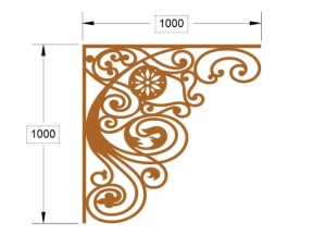 Hoa góc cnc file cad file dxf