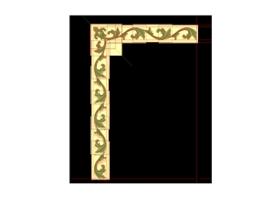 Hoa góc dài cnc thiết kế jdp