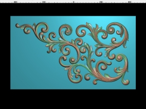 Hoa góc đỉnh cửa cnc