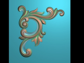 Hoa góc đơn giản cnc