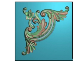 Hoa góc lá tây cnc jdp