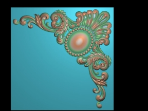 Hoa góc trần cnc mới