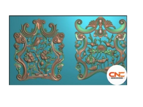 Hoa lá tây cnc 2 mẫu đẹp