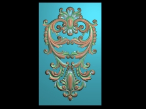 Hoa lá tây cnc cửa ốp