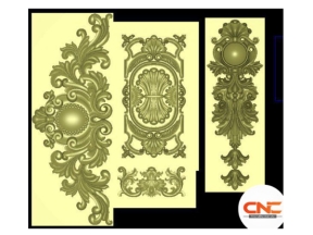 Hoa lá tây cửa cnc mẫu jdp