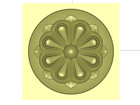 Hoa lá Tây khắc gỗ thiết kế jdpaint | hoa lá tây tròn cực hữu ích bạn làm CNC