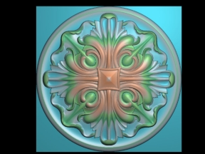 Hoa lá tây mâm trần cnc