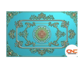 Hoa lá tây trần cổ điển cnc file jdp