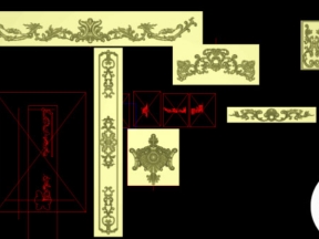 Hoa lá tây tủ cnc thiết kế jdp