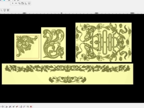 Họa tiết trang trí tủ đẹp cnc