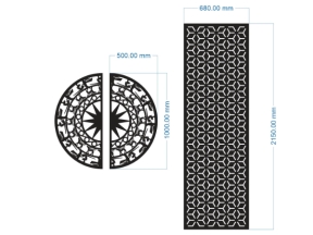 Hoa văn cổng cnc trống đồng bông tuyết