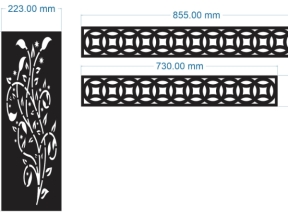 Hoa văn vách cổng và đồng tiền cnc