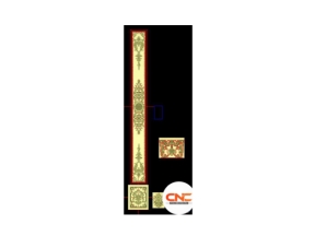 Jdpaint mẫu cột cửa chính cnc