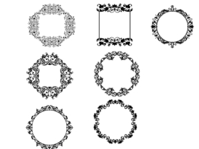 Khung gương cắt cnc file corel và file cad