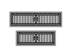 Lan can 2 kích thước thiết kế đẹp cnc