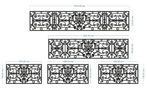 Lan can cnc hoa văn đẹp