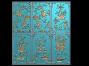 Lô Cửa Nhà Gỗ Tứ Bình Tứ Quý