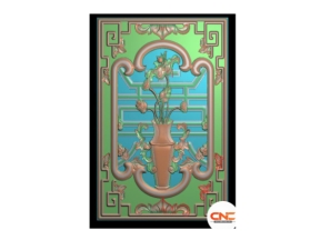 Lô cửa triện sen cnc thiết kế jdp đẹp