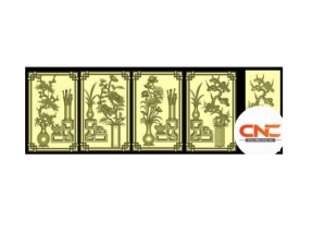 Lô cửa tứ bình đứng thiết kế jdp