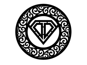 Logo kim cương cực đẹp cnc