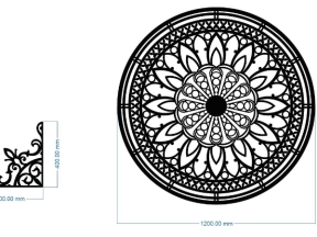 Mái kính cnc file cad dxf đẹp nhất